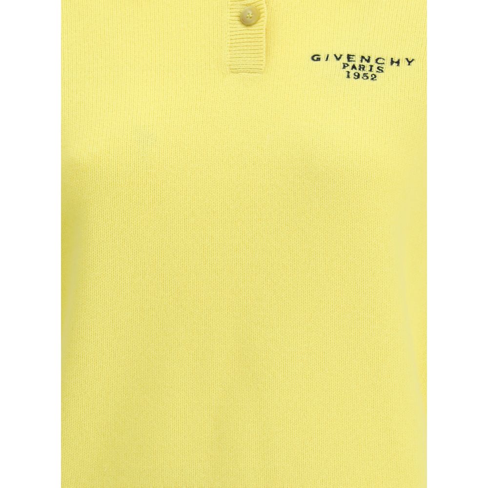Yellow Wool Polo Shirt