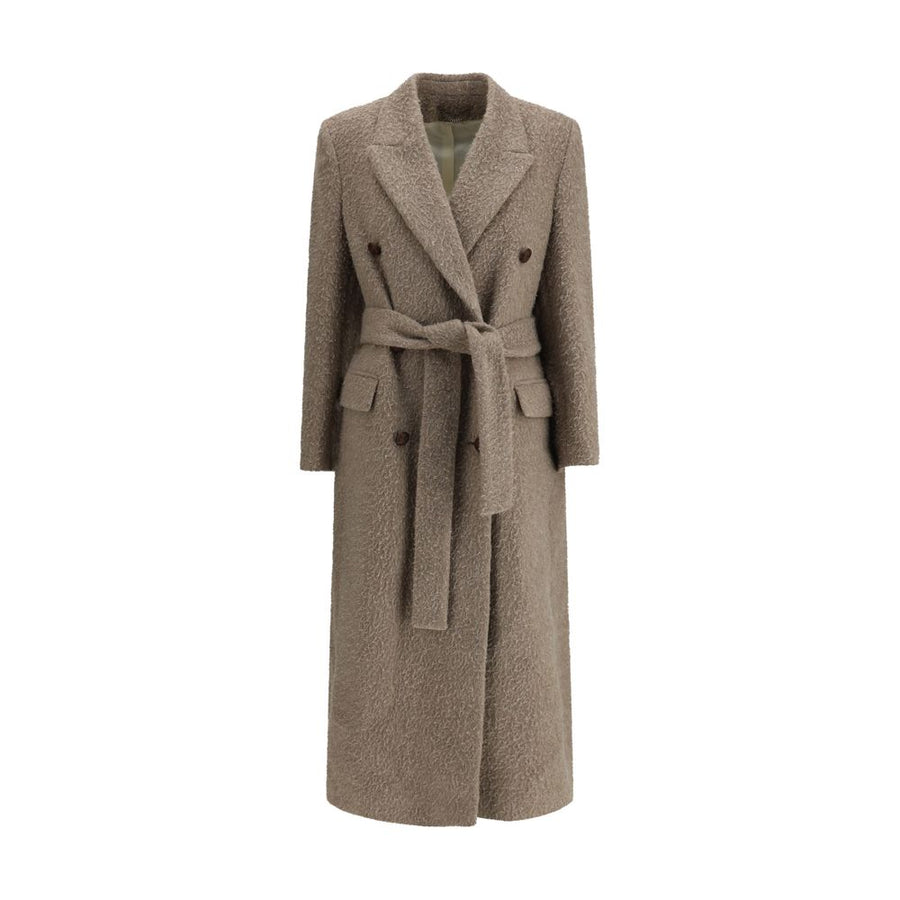 Beige Fleece Wool Coat