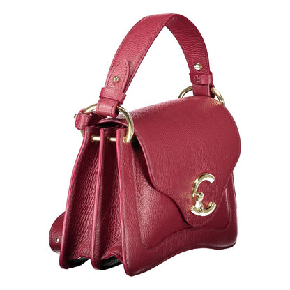 Red Leather Women Handbag