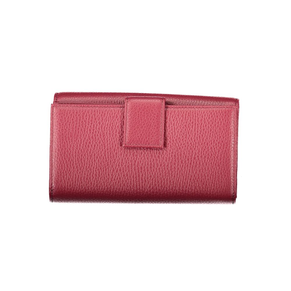 Red Leather Women Wallet