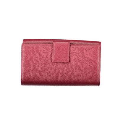 Red Leather Women Wallet