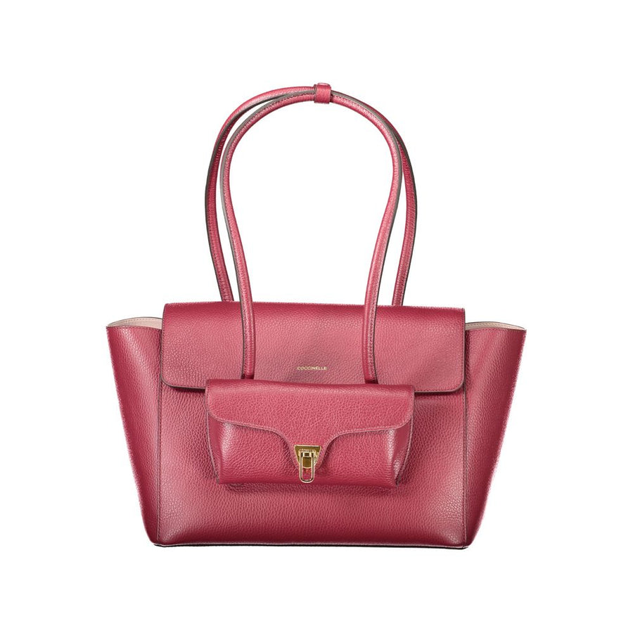 Red Leather Women Handbag