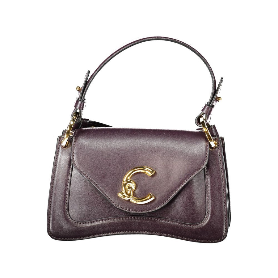 Purple Leather Women Handbag
