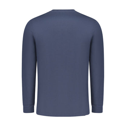 Blue Cotton Men T-Shirt