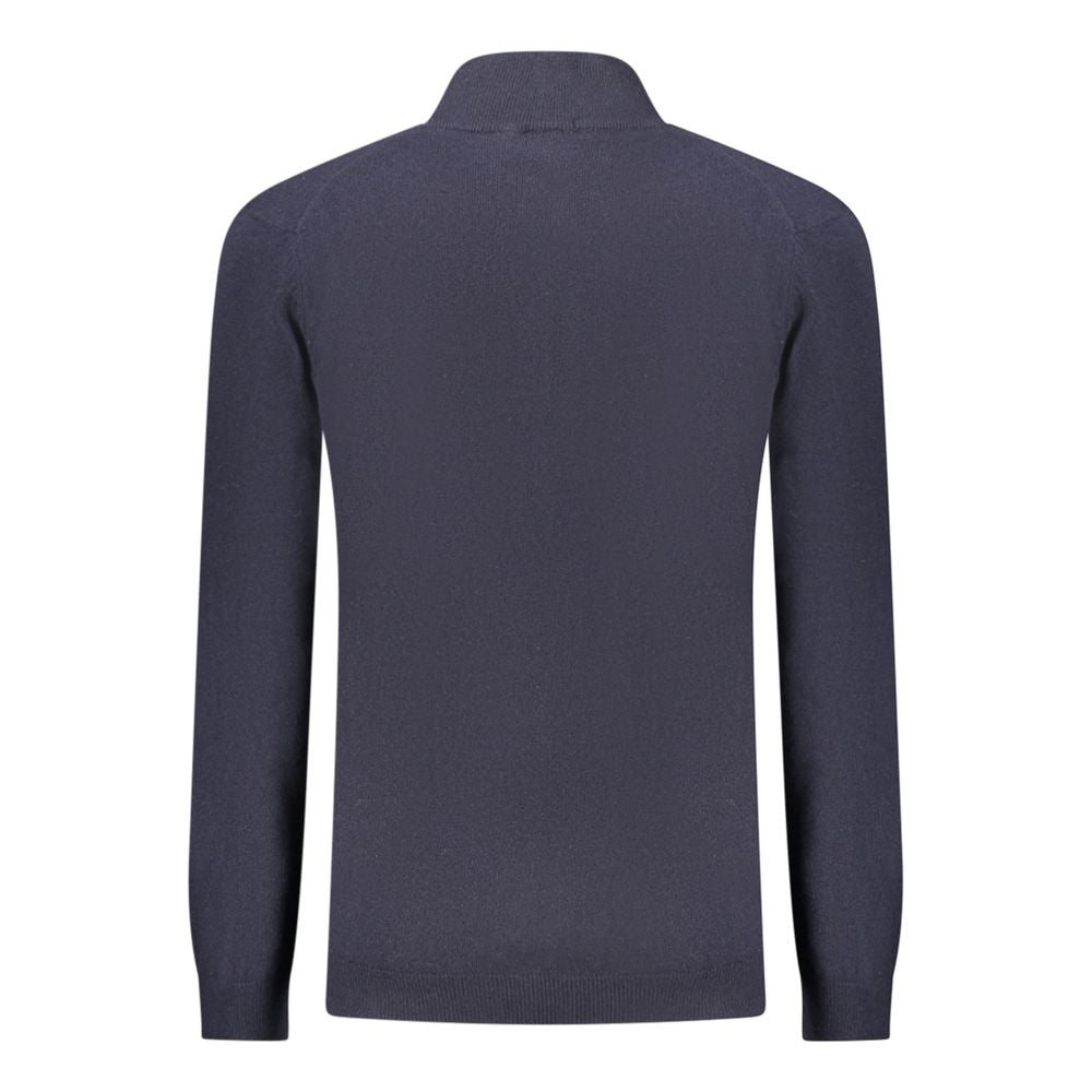 Blue Wool Men Sweater