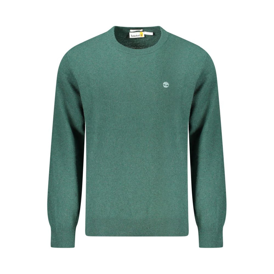 Green Wool Men Sweater
