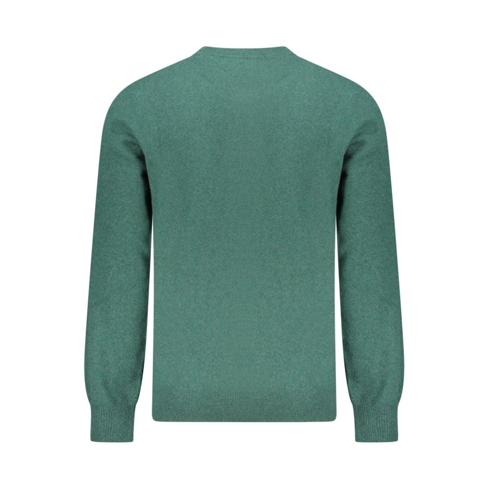 Green Wool Men Sweater