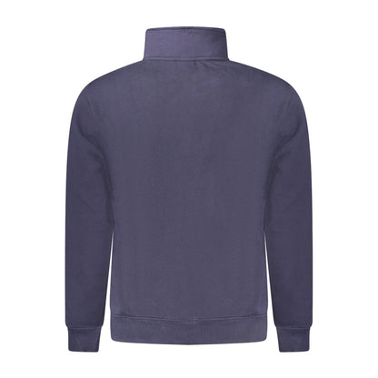 Blue Cotton Men Sweater