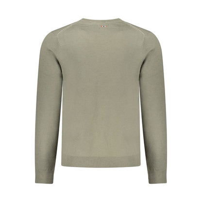 Green Wool Men Sweater