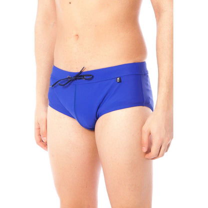 Blue Elastane Swimwear