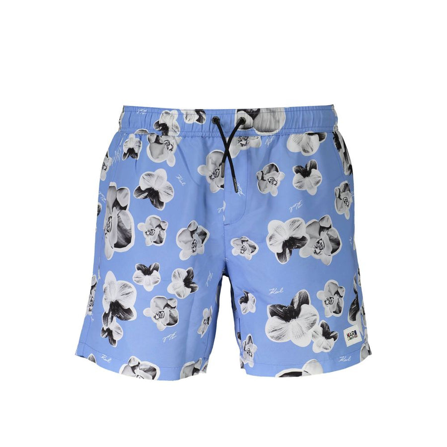 Azzurro Polyester Men Swim Boxer