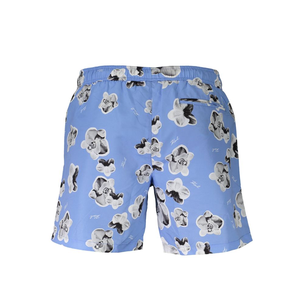 Azzurro Polyester Men Swim Boxer