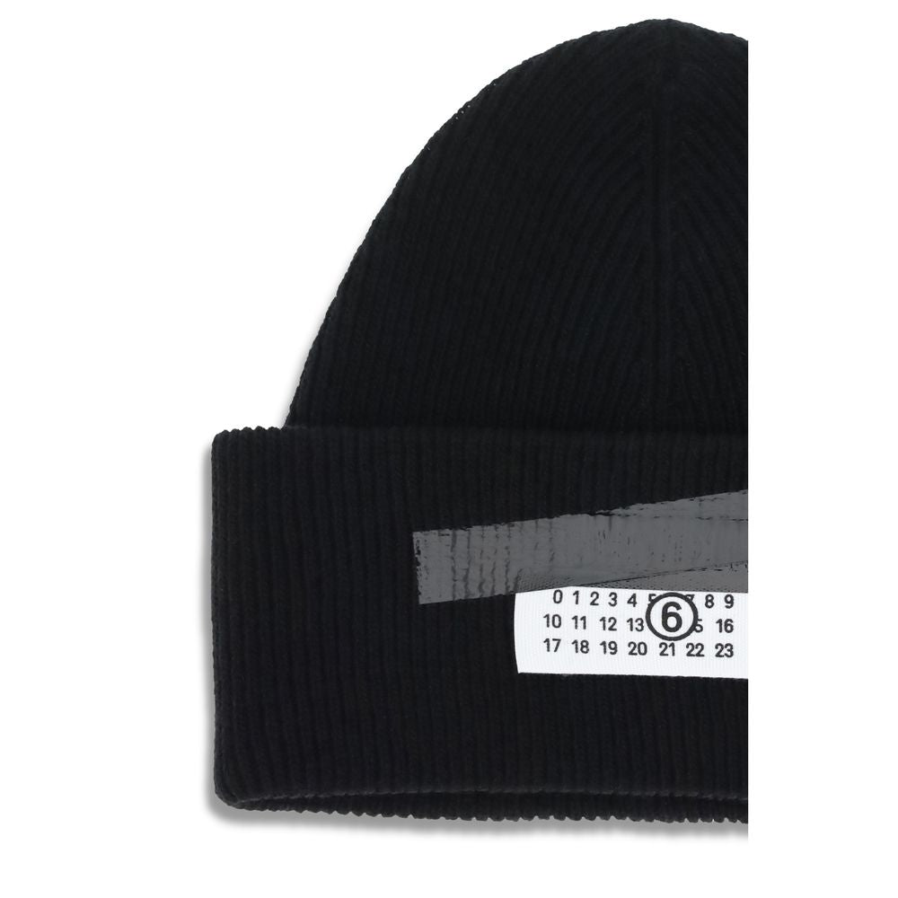 Black Wool Beanie