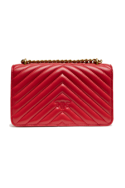Red Leather Love One Mini Shoulder Bag