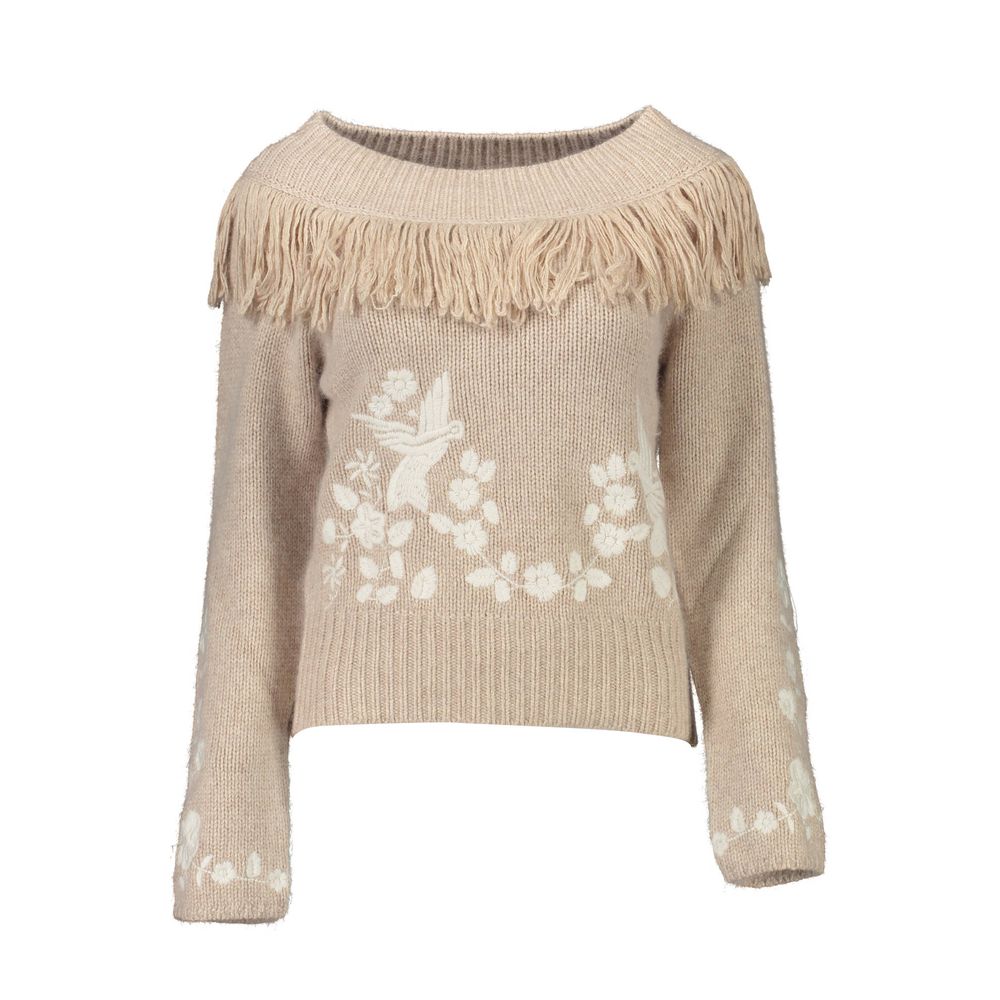 Beige Wool Sweater