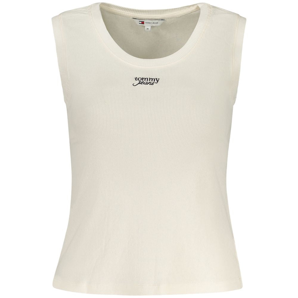 Beige Cotton Tank Top