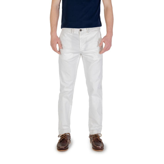 White Cotton Skinny Pants