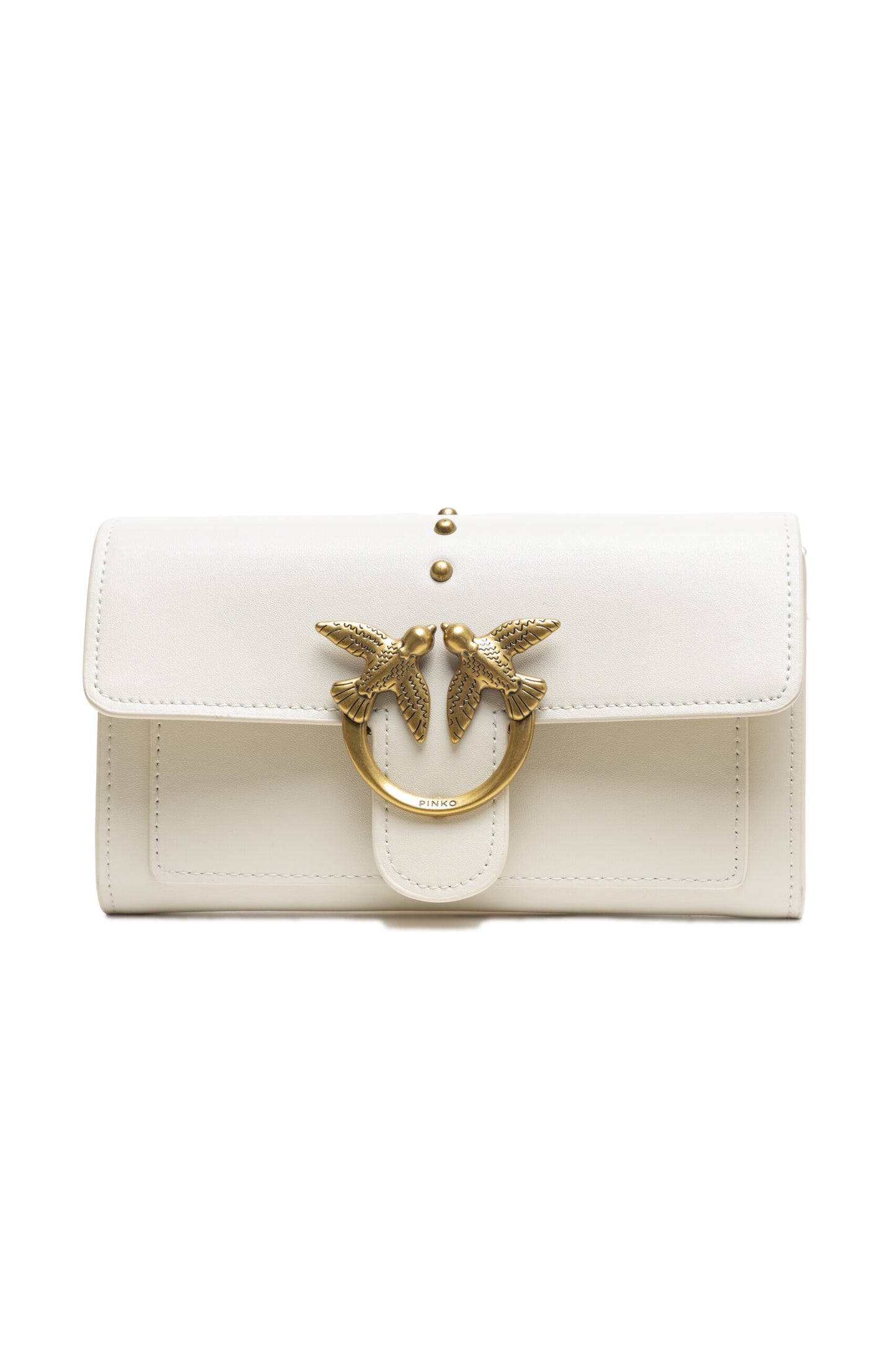 White Leather One Simply Love Mini Bag