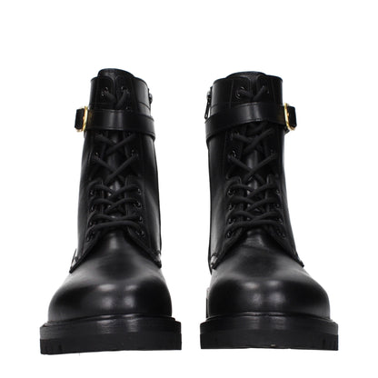 Black Leather Ankle Boots