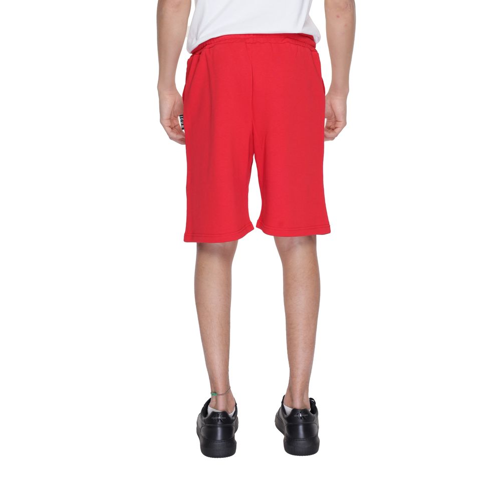 Red Cotton Bermuda Shorts