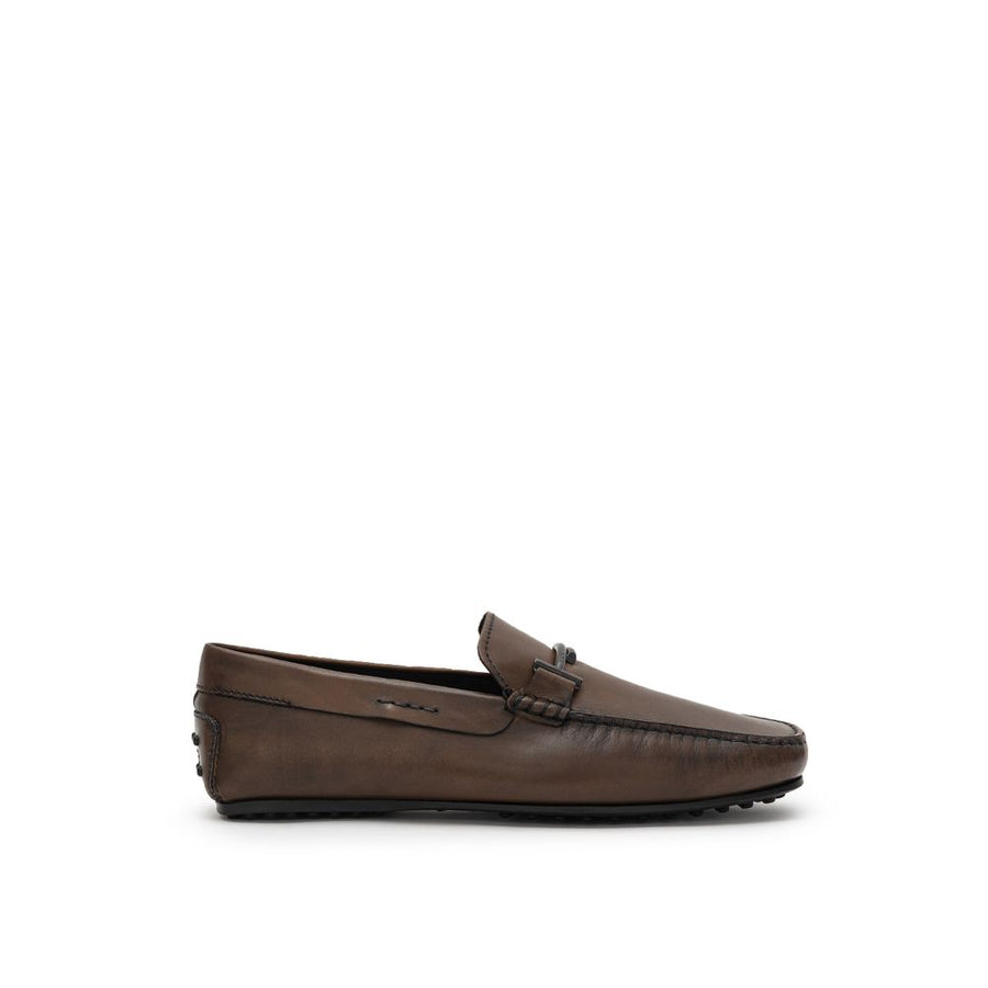 Brown Leather Moccassin