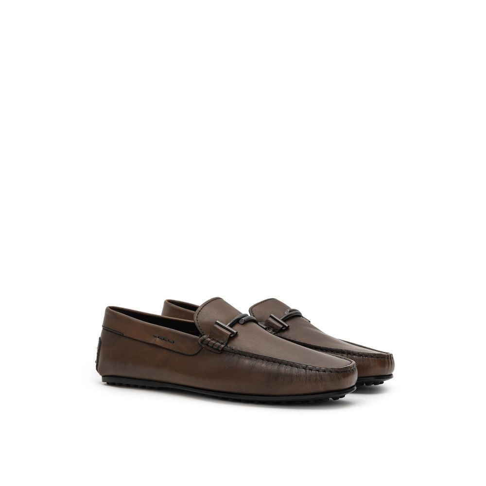 Brown Leather Moccassin