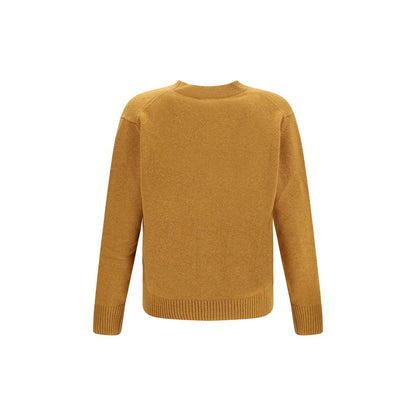 Yellow Fleece Wool Cardigan
