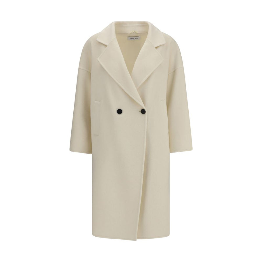 Cream Fleece Wool Coat