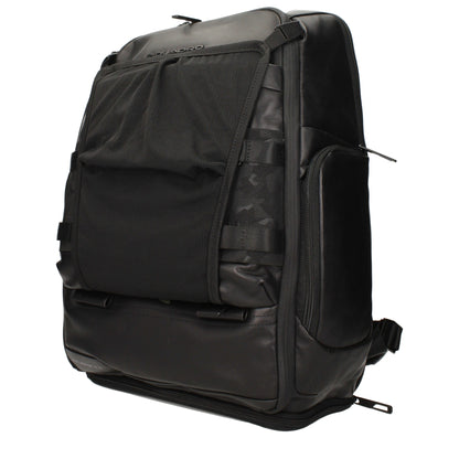 Black Leather Backpack
