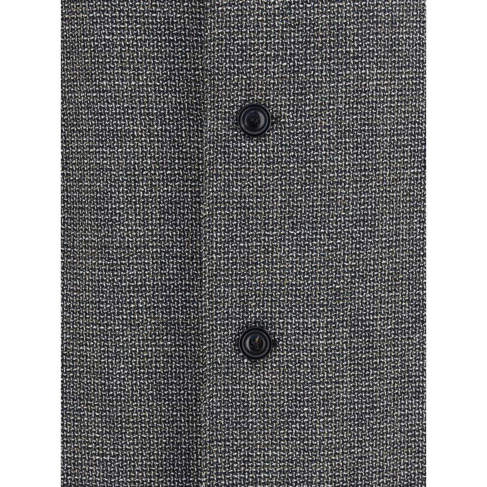 Gray Fleece Wool Coat