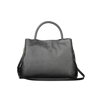 Black Polyethylene Women Handbag
