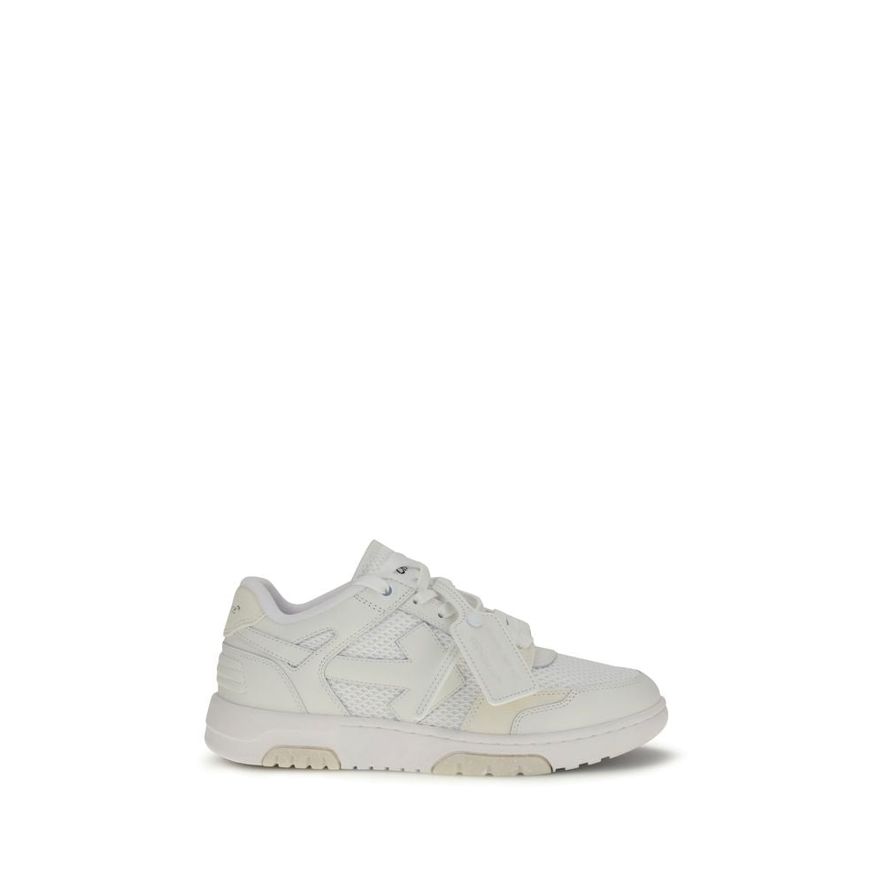 White Calf Leather Bos Taurus Low Top Sneakers