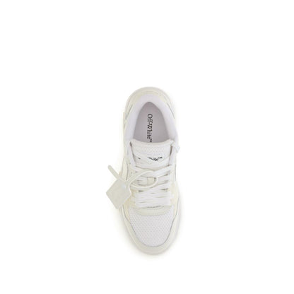 White Calf Leather Bos Taurus Low Top Sneakers