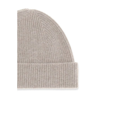 Beige Cashmere Beanie