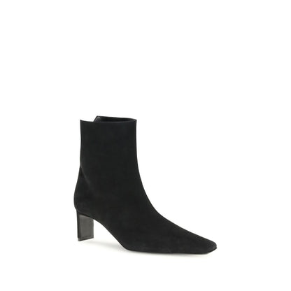 Black Calf Leather Bos Taurus Ankle Boots