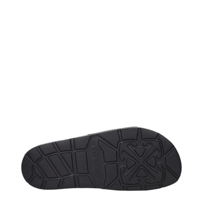 Black Cotton Slippers