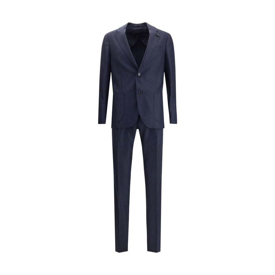 Blue Wool Two-Piece Suit