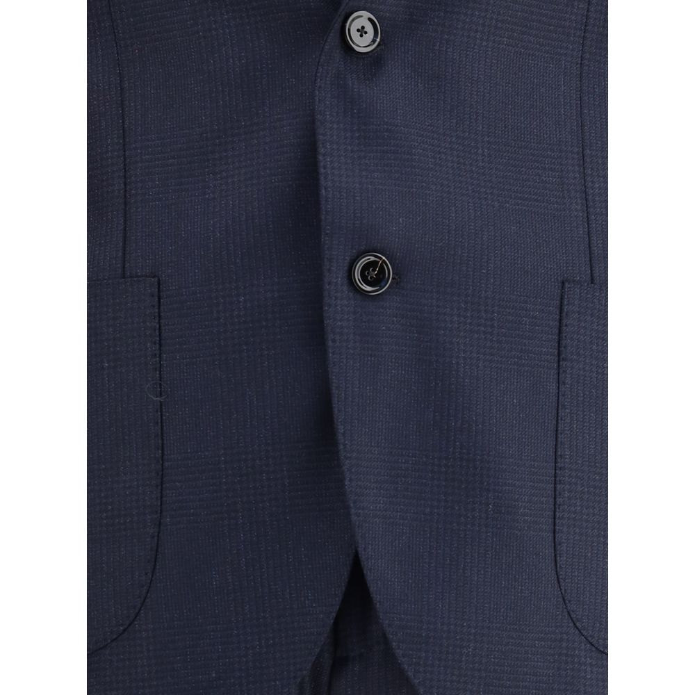 Blue Wool Two-Piece Suit