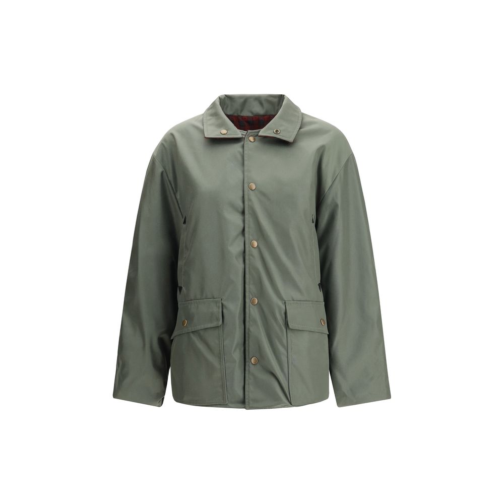 Green Wool Shell Jacket