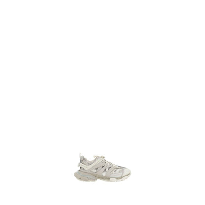 White Nylon Athletic Sneakers