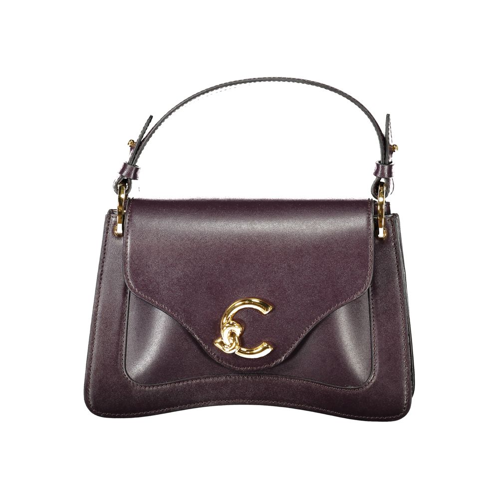 Purple Leather Handbag