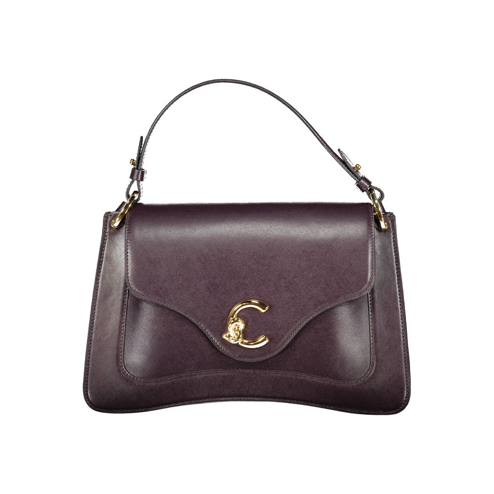 Purple Leather Handbag