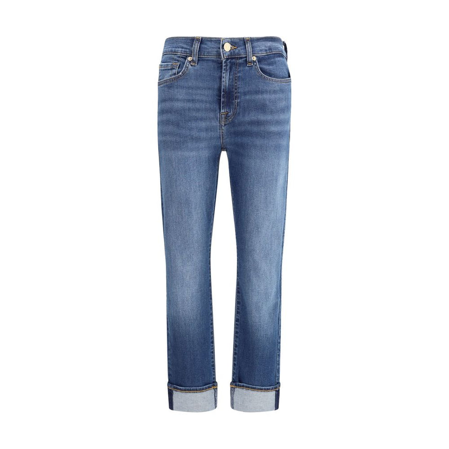 Blue Cotton Relaxed Fit Jeans