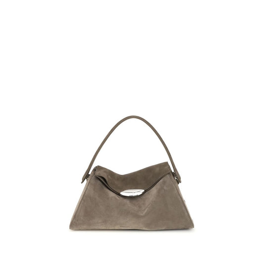 Beige Calf Leather Bos Taurus Shoulder Bag