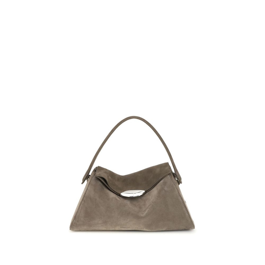 Beige Calf Leather Bos Taurus Shoulder Bag