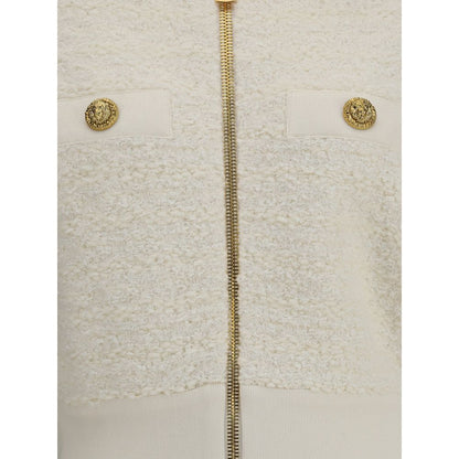 White Viscose Bomber