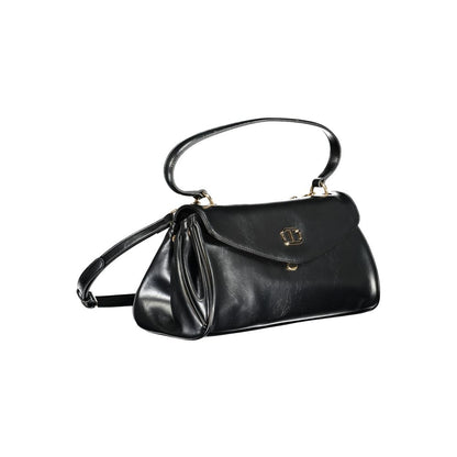 Black Polyethylene Women Handbag