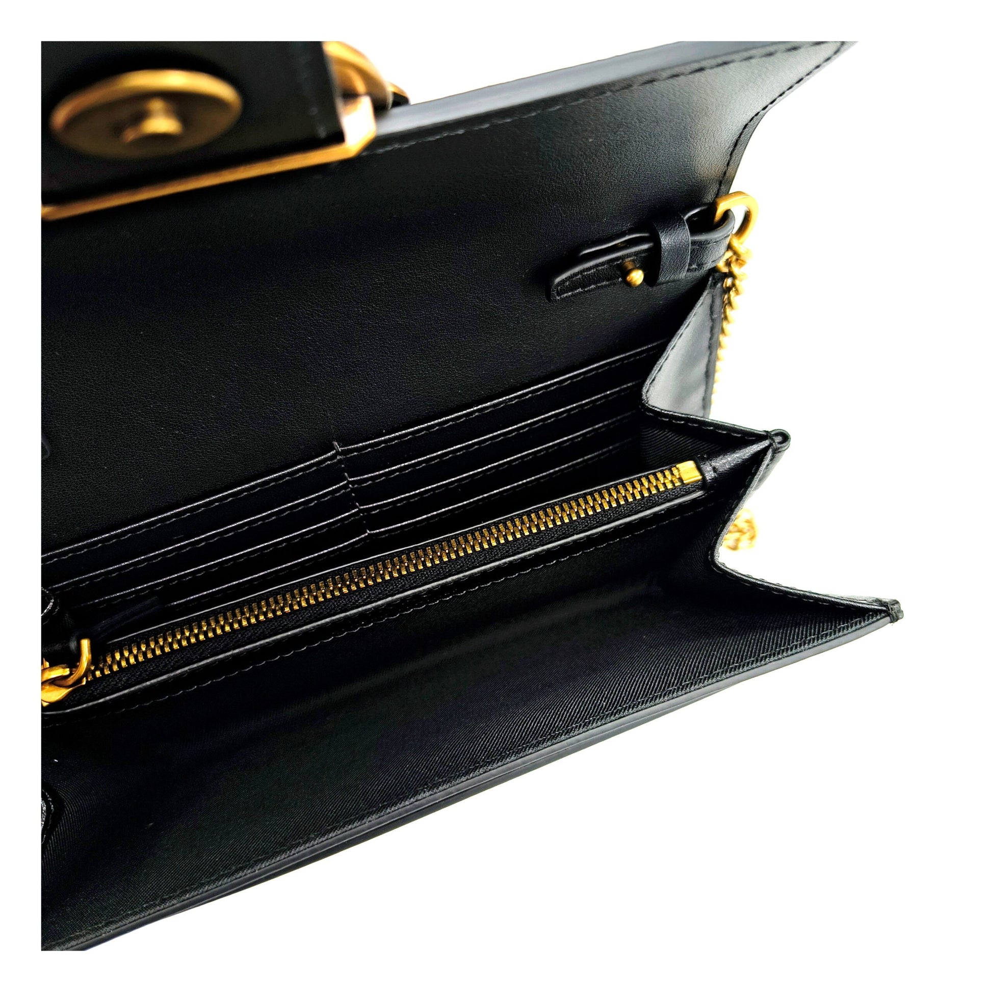 Black Leather Clutch Bag