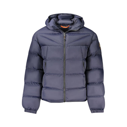 Blue Polyamide Men's Jacket
