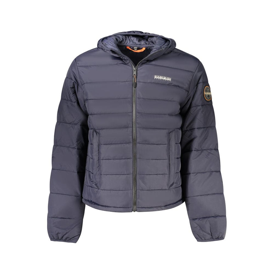 Blue Polyamide Men's Jacket
